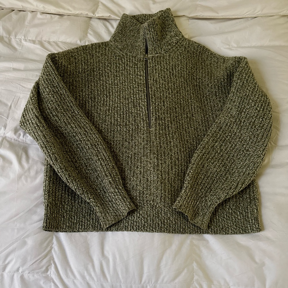 Everlane THE HALF-ZIP SWEATER IN LUXE MERINO